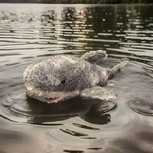 Aurora World Gray Shark Plush Stuffed Animal 11" Soft Toy Destination Nation